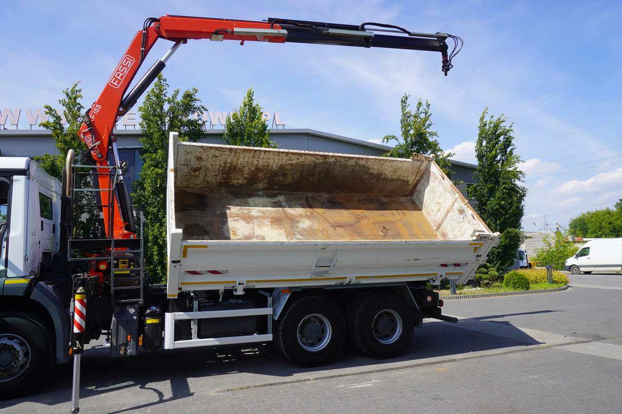 Kamion s kranom MERCEDES-BENZ AROCS 2636 / Fassi F155A.0.22 crane 6t / 120 tho. km / 3-sided dump truck / 2 x Bordmatic: slika Kamion s kranom MERCEDES-BENZ AROCS 2636 / Fassi F155A.0.22 crane 6t / 120 tho. km / 3-sided dump truck / 2 x Bordmatic