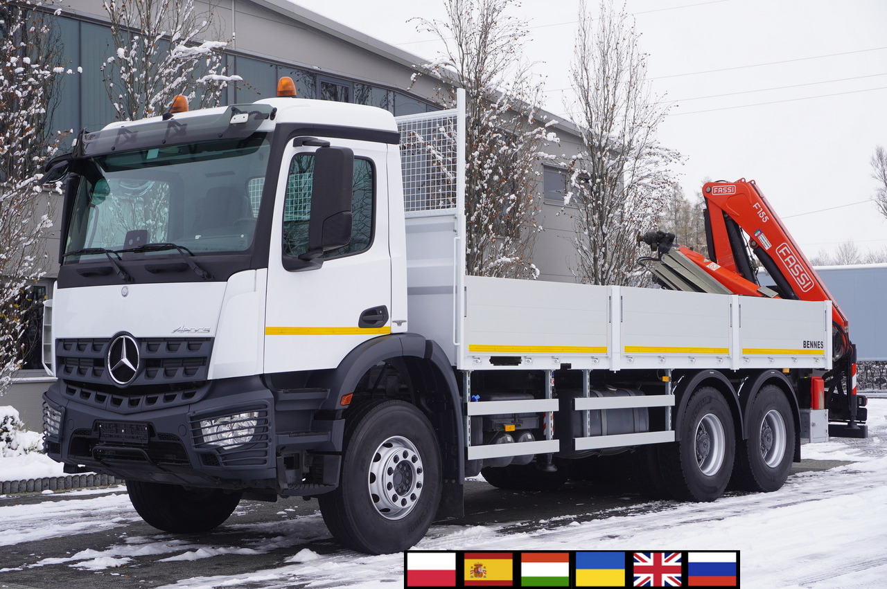 MERCEDES-BENZ Arocs 2633 flatbed truck / Crane FASSI F155A.0.23 / REMOTE CONTROL / 230,000 km - Kamion s kranom: slika MERCEDES-BENZ Arocs 2633 flatbed truck / Crane FASSI F155A.0.23 / REMOTE CONTROL / 230,000 km - Kamion s kranom MERCEDES-BENZ Arocs 2633 flatbed truck / Crane FASSI F155A.0.23 / REMOTE CONTROL / 230,000 km - Kamion s kranom: slika MERCEDES-BENZ Arocs 2633 flatbed truck / Crane FASSI F155A.0.23 / REMOTE CONTROL / 230,000 km - Kamion s kranom
