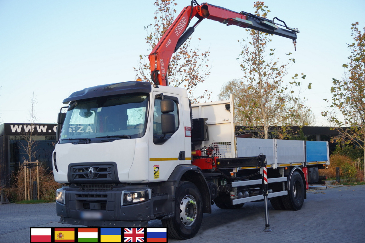 RENAULT C280 DTI 8 / FASSI crane 5.6 T / range 8 m / Flatbed 15 EPAL - Kamion s kranom: slika RENAULT C280 DTI 8 / FASSI crane 5.6 T / range 8 m / Flatbed 15 EPAL - Kamion s kranom RENAULT C280 DTI 8 / FASSI crane 5.6 T / range 8 m / Flatbed 15 EPAL - Kamion s kranom: slika RENAULT C280 DTI 8 / FASSI crane 5.6 T / range 8 m / Flatbed 15 EPAL - Kamion s kranom