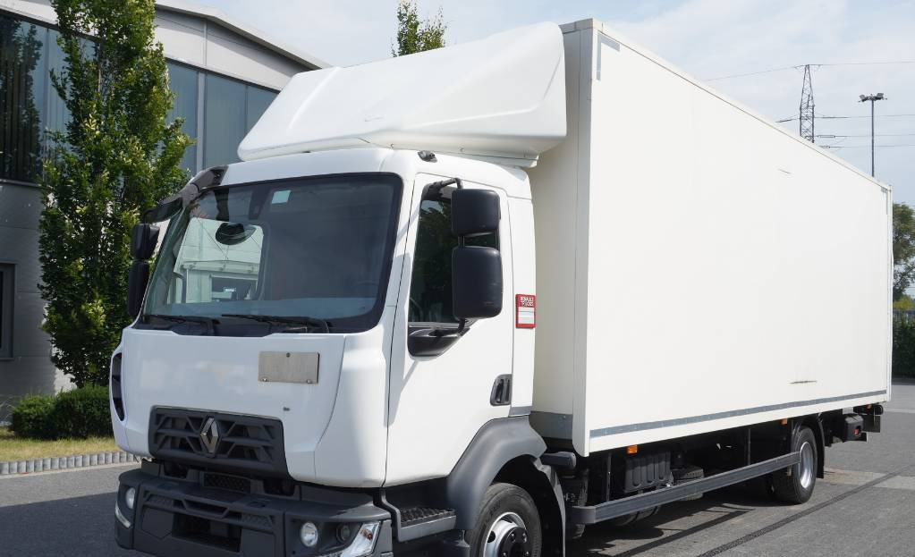 RENAULT D12 E6 / Container 18 pallets / tail lift - Kamion sandučar: slika RENAULT D12 E6 / Container 18 pallets / tail lift - Kamion sandučar RENAULT D12 E6 / Container 18 pallets / tail lift - Kamion sandučar: slika RENAULT D12 E6 / Container 18 pallets / tail lift - Kamion sandučar