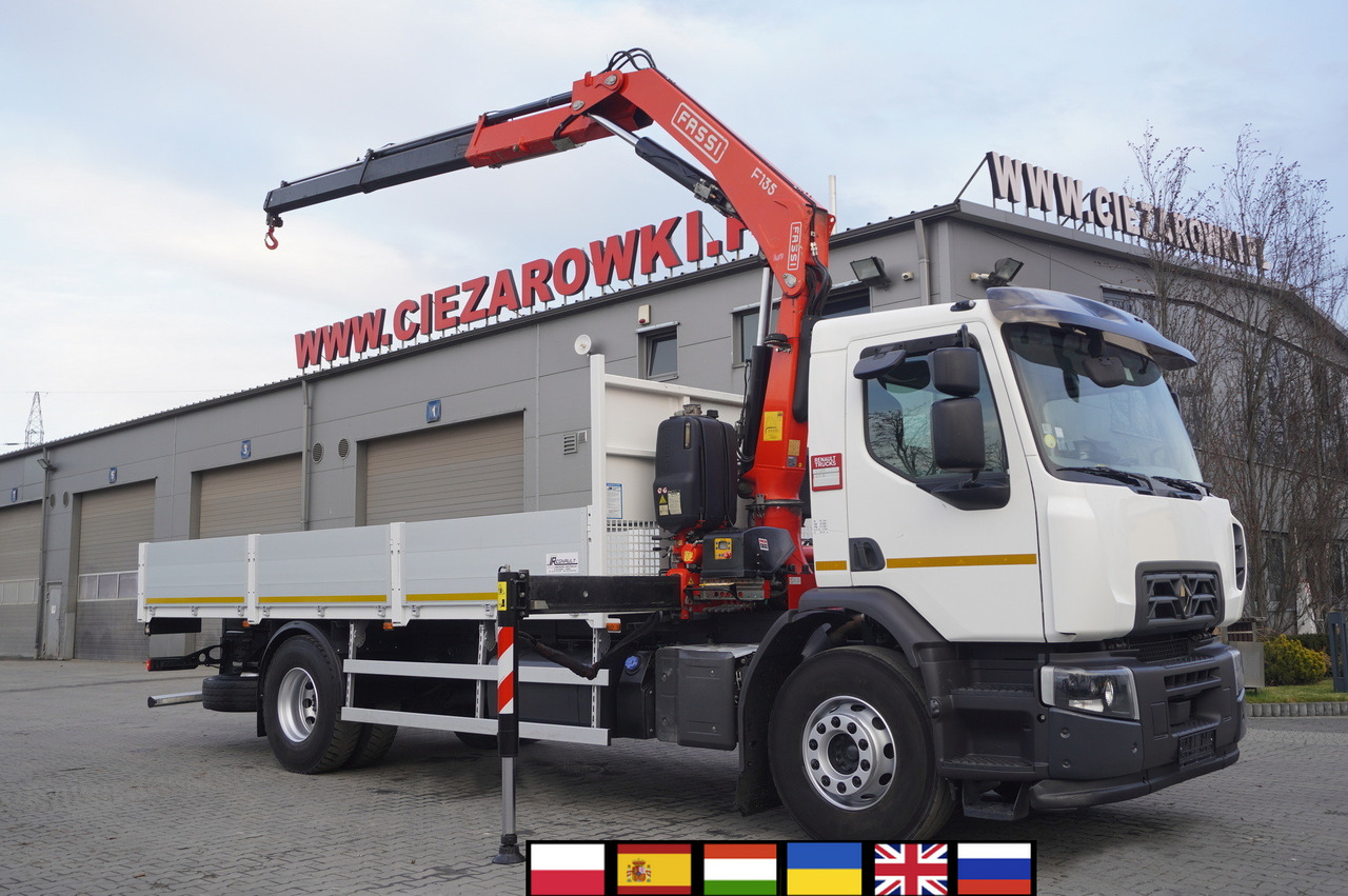 Renault C320 P4x2 E6 / Fassi 5.6 t / Range 8 m / Platform 15 EPAL - Kamion s otvorenim sandukom, Kamion s kranom: slika Renault C320 P4x2 E6 / Fassi 5.6 t / Range 8 m / Platform 15 EPAL - Kamion s otvorenim sandukom, Kamion s kranom Renault C320 P4x2 E6 / Fassi 5.6 t / Range 8 m / Platform 15 EPAL - Kamion s otvorenim sandukom, Kamion s kranom: slika Renault C320 P4x2 E6 / Fassi 5.6 t / Range 8 m / Platform 15 EPAL - Kamion s otvorenim sandukom, Kamion s kranom