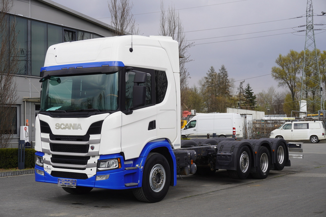 SCANIA G500 8x2 / 2nd axis steered / Chassis 8.35 m / 2021 - Kamion-šasija: slika SCANIA G500 8x2 / 2nd axis steered / Chassis 8.35 m / 2021 - Kamion-šasija SCANIA G500 8x2 / 2nd axis steered / Chassis 8.35 m / 2021 - Kamion-šasija: slika SCANIA G500 8x2 / 2nd axis steered / Chassis 8.35 m / 2021 - Kamion-šasija