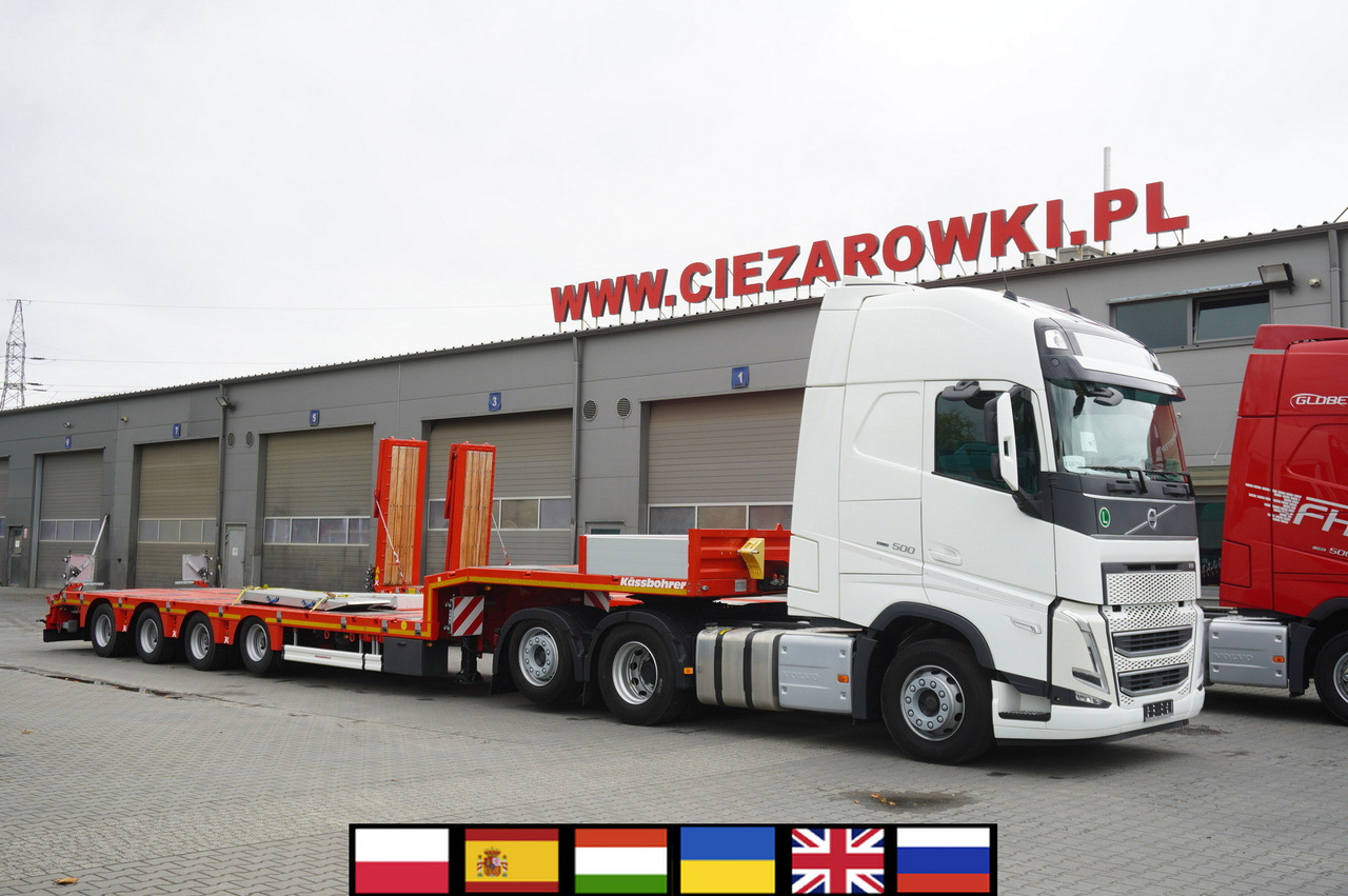 VOLVO FH 500 6 × 2 Globetrotter XL / 2023 / 114 thousand km / Brand-new low-loader Kässbohrer LB3E semi-trailer - Autotransporter: slika VOLVO FH 500 6 × 2 Globetrotter XL / 2023 / 114 thousand km / Brand-new low-loader Kässbohrer LB3E semi-trailer - Autotransporter VOLVO FH 500 6 × 2 Globetrotter XL / 2023 / 114 thousand km / Brand-new low-loader Kässbohrer LB3E semi-trailer - Autotransporter: slika VOLVO FH 500 6 × 2 Globetrotter XL / 2023 / 114 thousand km / Brand-new low-loader Kässbohrer LB3E semi-trailer - Autotransporter