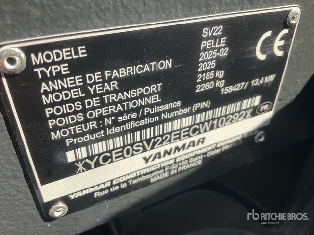 2025 Yanmar SV22 CLASSIC R (Unused) Mini Excavator: <6.6t - Mini bager: slika 2025 Yanmar SV22 CLASSIC R (Unused) Mini Excavator: <6.6t - Mini bager 2025 Yanmar SV22 CLASSIC R (Unused) Mini Excavator: <6.6t - Mini bager: slika 2025 Yanmar SV22 CLASSIC R (Unused) Mini Excavator: <6.6t - Mini bager