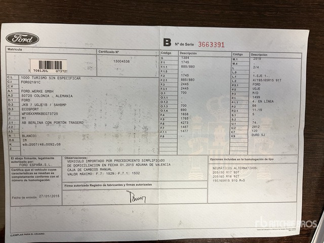 2015 Ford ECO SPORT Automobile - SUV: slika 2015 Ford ECO SPORT Automobile - SUV 2015 Ford ECO SPORT Automobile - SUV: slika 2015 Ford ECO SPORT Automobile - SUV