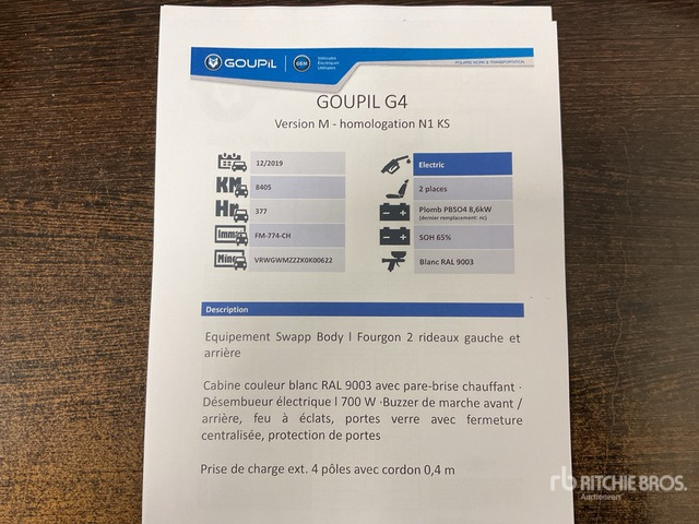 2019 Goupil G4M Electric Utility Vehicle - Namjenska/ Posebna vozila: slika 2019 Goupil G4M Electric Utility Vehicle - Namjenska/ Posebna vozila 2019 Goupil G4M Electric Utility Vehicle - Namjenska/ Posebna vozila: slika 2019 Goupil G4M Electric Utility Vehicle - Namjenska/ Posebna vozila