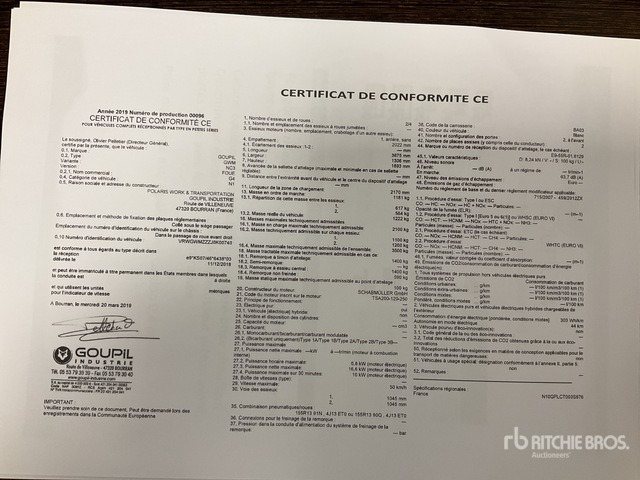 2019 Goupil G4M Electric Utility Vehicle - Namjenska/ Posebna vozila: slika 2019 Goupil G4M Electric Utility Vehicle - Namjenska/ Posebna vozila 2019 Goupil G4M Electric Utility Vehicle - Namjenska/ Posebna vozila: slika 2019 Goupil G4M Electric Utility Vehicle - Namjenska/ Posebna vozila