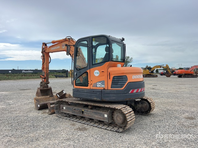 2009 Doosan DX80R Escavatore cingolato - Bager gusjeničar: slika  2009 Doosan DX80R Escavatore cingolato - Bager gusjeničar 2009 Doosan DX80R Escavatore cingolato - Bager gusjeničar: slika  2009 Doosan DX80R Escavatore cingolato - Bager gusjeničar