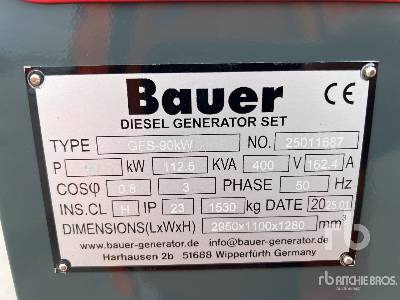 BAUER GFS-90KW 112.5 kVA Skid-Mounted (Unused) - Generatorski set: slika BAUER GFS-90KW 112.5 kVA Skid-Mounted (Unused) - Generatorski set BAUER GFS-90KW 112.5 kVA Skid-Mounted (Unused) - Generatorski set: slika BAUER GFS-90KW 112.5 kVA Skid-Mounted (Unused) - Generatorski set