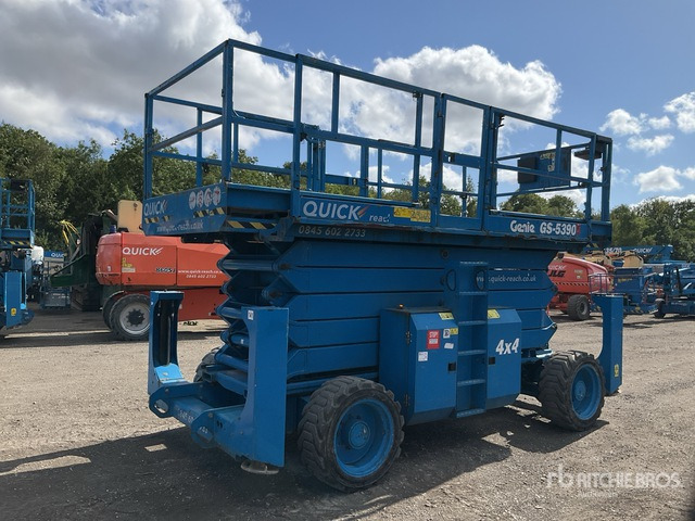 2016 Genie GS5390 4x4 Diesel Scissor Lift - Škarasta podizna platforma: slika 2016 Genie GS5390 4x4 Diesel Scissor Lift - Škarasta podizna platforma 2016 Genie GS5390 4x4 Diesel Scissor Lift - Škarasta podizna platforma: slika 2016 Genie GS5390 4x4 Diesel Scissor Lift - Škarasta podizna platforma