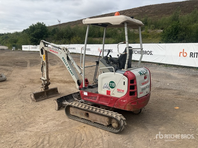 2017 Takeuchi TB216 Mini Excavator: <6.6t - Mini bager: slika 2017 Takeuchi TB216 Mini Excavator: <6.6t - Mini bager 2017 Takeuchi TB216 Mini Excavator: <6.6t - Mini bager: slika 2017 Takeuchi TB216 Mini Excavator: <6.6t - Mini bager