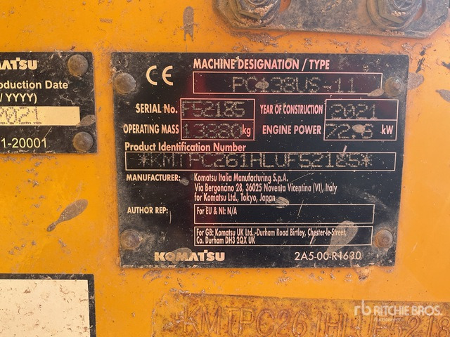 2021 Komatsu PC 138US-11 Tracked Excavator - Bager gusjeničar: slika 2021 Komatsu PC 138US-11 Tracked Excavator - Bager gusjeničar 2021 Komatsu PC 138US-11 Tracked Excavator - Bager gusjeničar: slika 2021 Komatsu PC 138US-11 Tracked Excavator - Bager gusjeničar