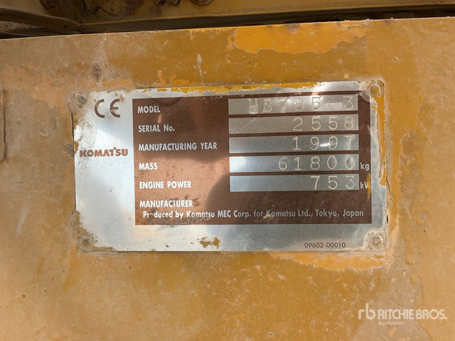 1997 Komatsu HD785-3 Haul Truck - Kruti istovarivač/ Kamion za prijevoz kamenja: slika 1997 Komatsu HD785-3 Haul Truck - Kruti istovarivač/ Kamion za prijevoz kamenja 1997 Komatsu HD785-3 Haul Truck - Kruti istovarivač/ Kamion za prijevoz kamenja: slika 1997 Komatsu HD785-3 Haul Truck - Kruti istovarivač/ Kamion za prijevoz kamenja