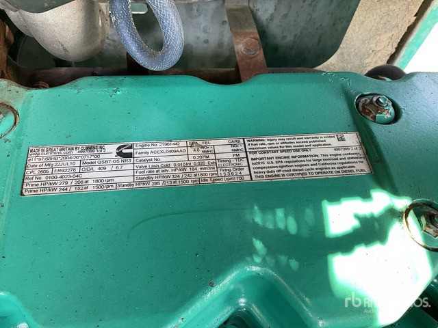 2010 Cummins 200 kVA Skid-Mounted Generator Set - Generatorski set: slika 2010 Cummins 200 kVA Skid-Mounted Generator Set - Generatorski set 2010 Cummins 200 kVA Skid-Mounted Generator Set - Generatorski set: slika 2010 Cummins 200 kVA Skid-Mounted Generator Set - Generatorski set