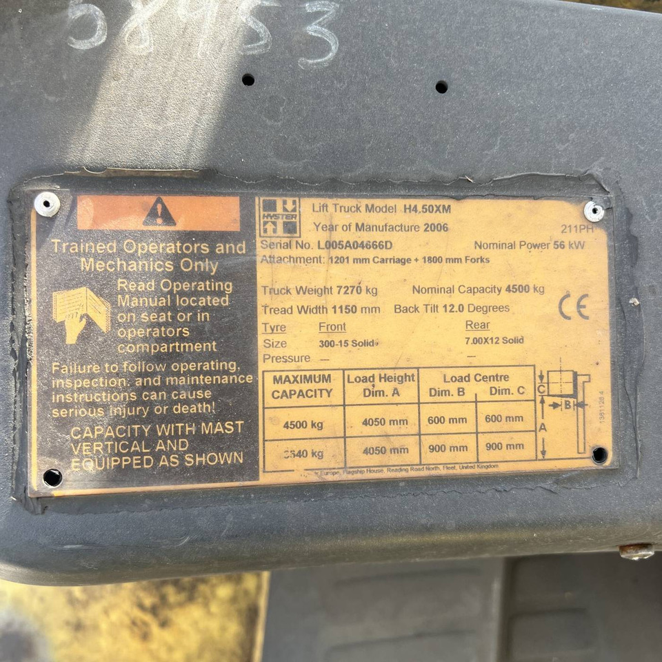 Hyster H4.50XM - Diesel viličar: slika Hyster H4.50XM - Diesel viličar Hyster H4.50XM - Diesel viličar: slika Hyster H4.50XM - Diesel viličar