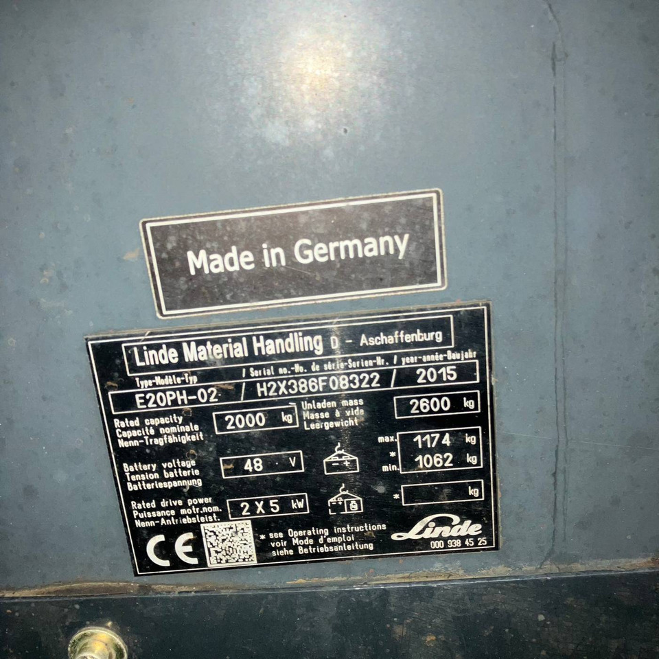 Linde E20PH (386-02) EVO - Električni viličar: slika  Linde E20PH (386-02) EVO - Električni viličar Linde E20PH (386-02) EVO - Električni viličar: slika  Linde E20PH (386-02) EVO - Električni viličar