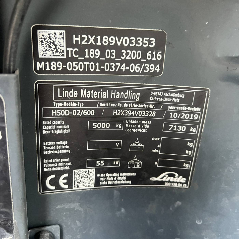 Diesel viličar Linde H50D/600 (394-02) LOW: slika Diesel viličar Linde H50D/600 (394-02) LOW