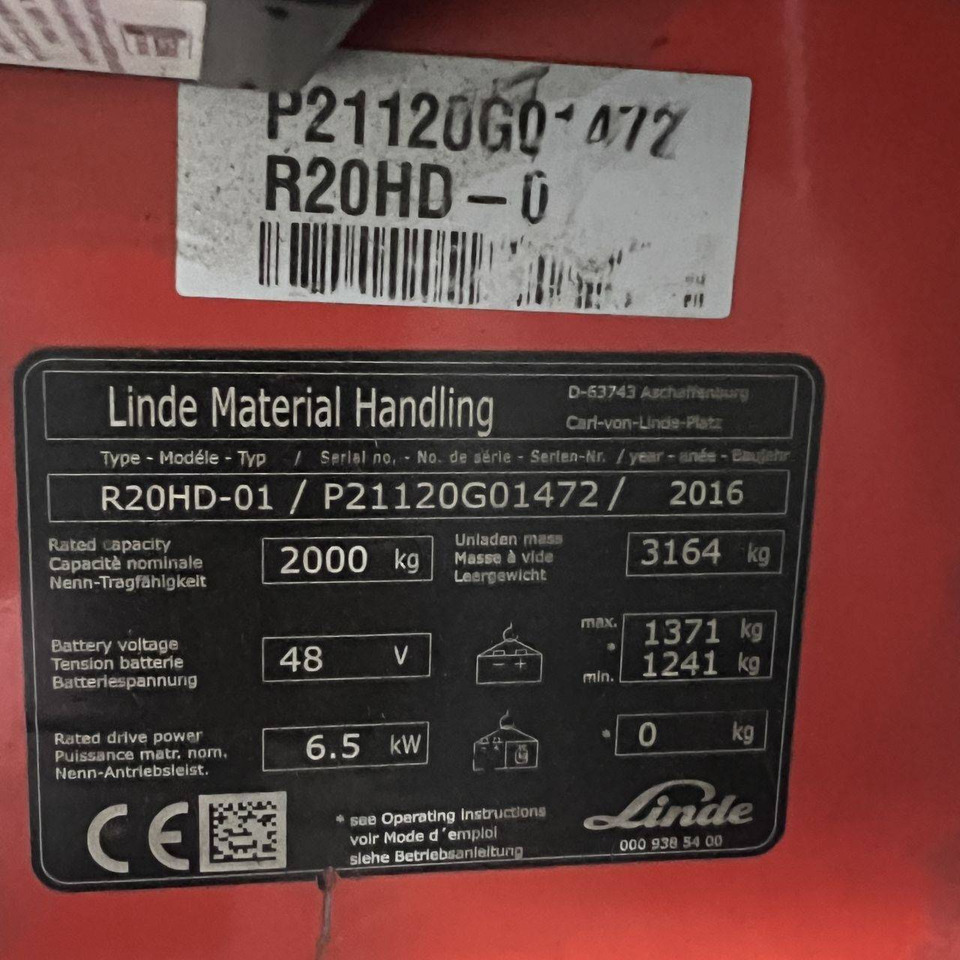Regalni viličar Linde R20 HD (1120): slika Regalni viličar Linde R20 HD (1120)