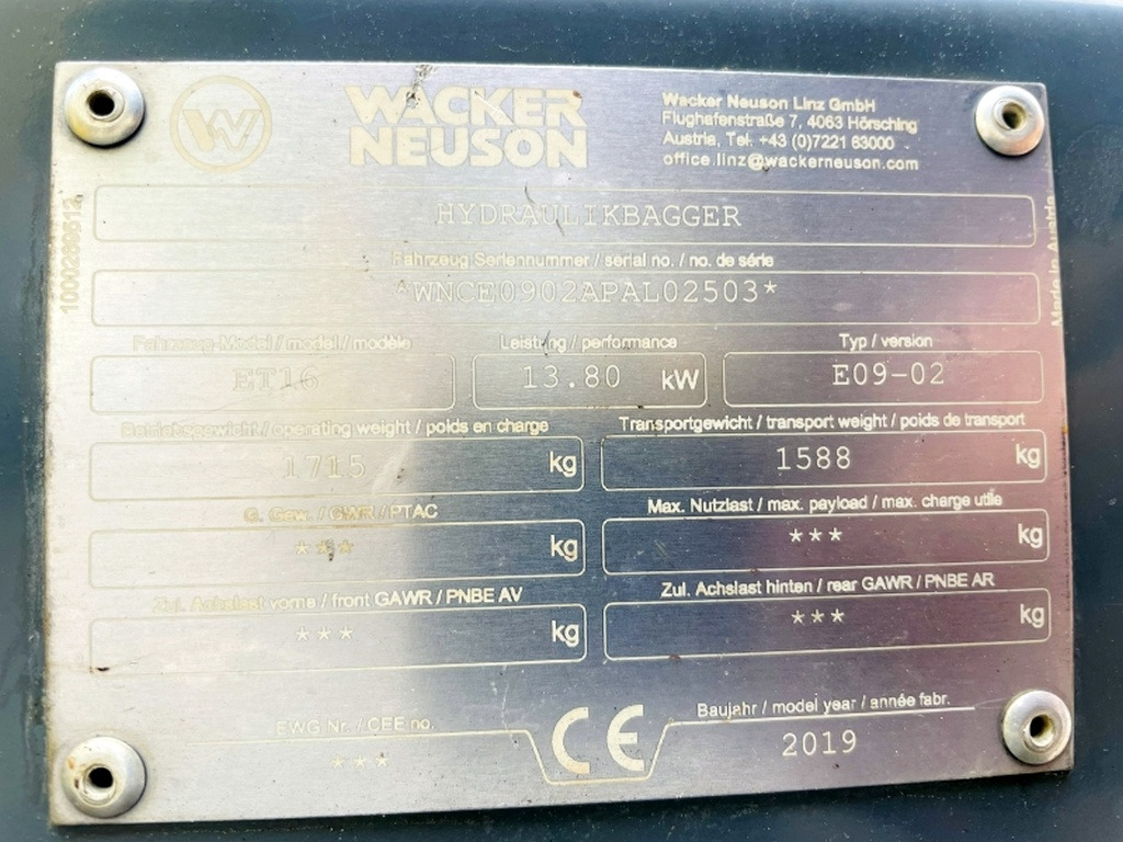 Neuson ET16 (4032) - Mini bager: slika Neuson ET16 (4032) - Mini bager Neuson ET16 (4032) - Mini bager: slika Neuson ET16 (4032) - Mini bager