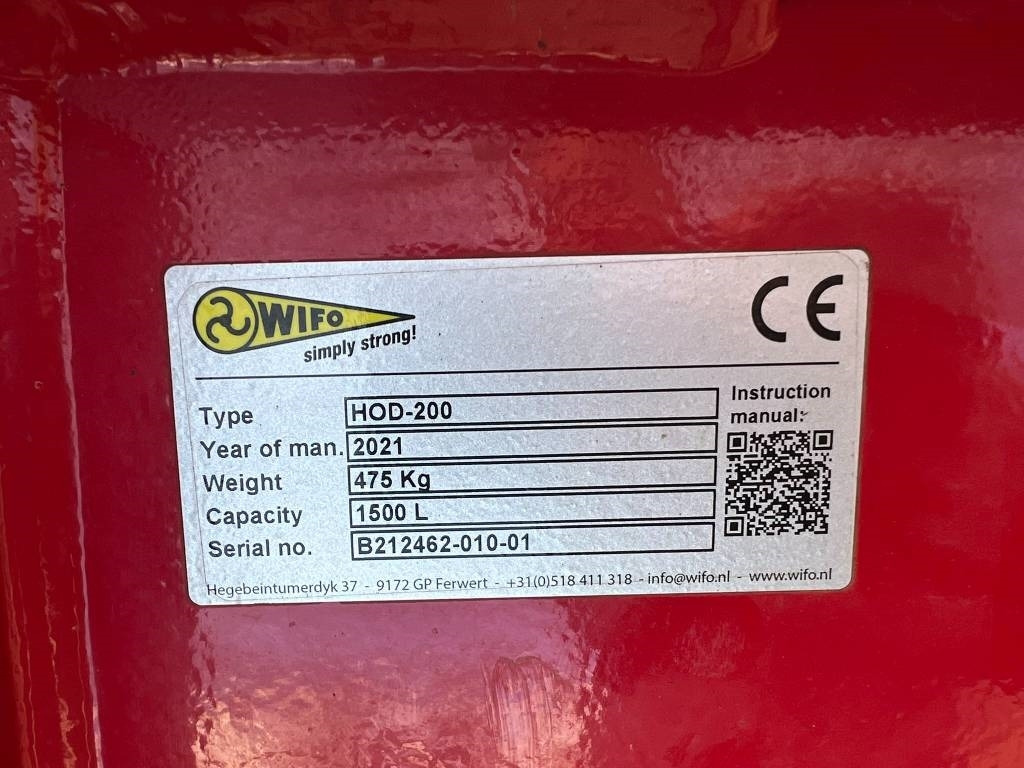 Wifo HOD-200 Schepbak - Utovarna korpa za Poljoprivredni strojevi: slika Wifo HOD-200 Schepbak - Utovarna korpa za Poljoprivredni strojevi Wifo HOD-200 Schepbak - Utovarna korpa za Poljoprivredni strojevi: slika Wifo HOD-200 Schepbak - Utovarna korpa za Poljoprivredni strojevi