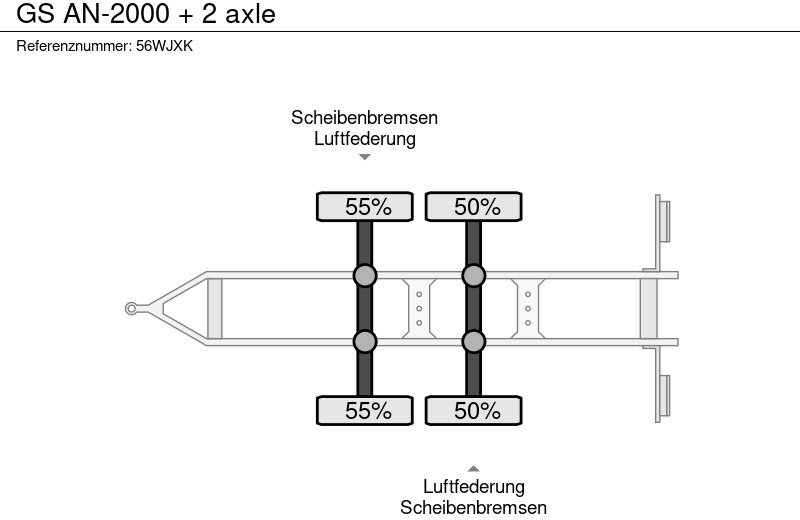Prikolica plato/ Otvoreni sanduk GS AN-2000 + 2 axle: slika Prikolica plato/ Otvoreni sanduk GS AN-2000 + 2 axle