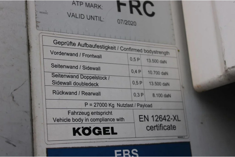 Poluprikolica hladnjača Kögel CARRIER VECTOR 1950 + 2.67 + ATP: slika Poluprikolica hladnjača Kögel CARRIER VECTOR 1950 + 2.67 + ATP Poluprikolica hladnjača Kögel CARRIER VECTOR 1950 + 2.67 + ATP: slika Poluprikolica hladnjača Kögel CARRIER VECTOR 1950 + 2.67 + ATP