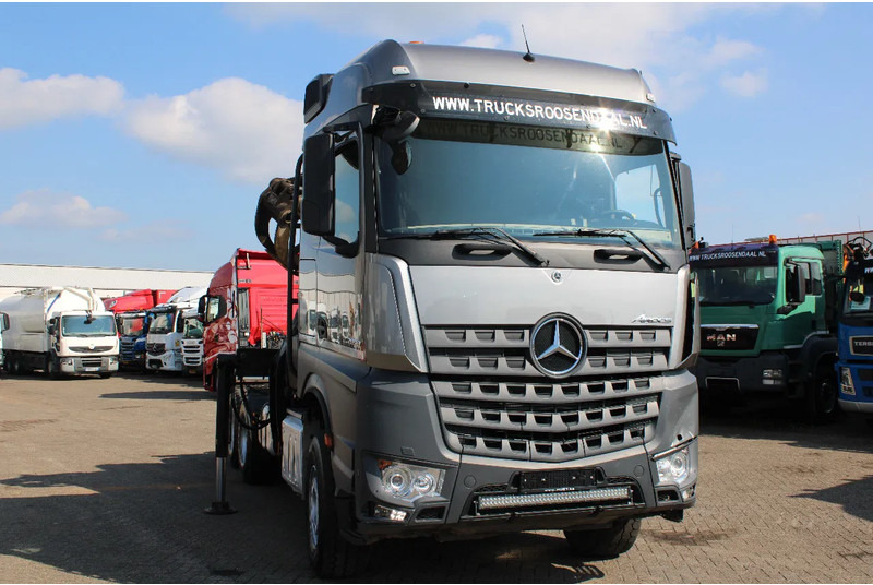 Tegljač Mercedes-Benz Arocs 2858 + PALFINGER Z15 (2022) + 6X4 + FOREST/WOOD/METAL EDITION: slika Tegljač Mercedes-Benz Arocs 2858 + PALFINGER Z15 (2022) + 6X4 + FOREST/WOOD/METAL EDITION