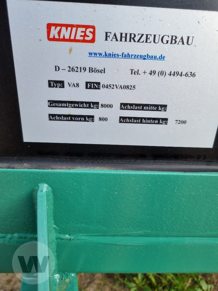 Knies VA 8 - Prikolica za prijevoz stoke: slika Knies VA 8 - Prikolica za prijevoz stoke Knies VA 8 - Prikolica za prijevoz stoke: slika Knies VA 8 - Prikolica za prijevoz stoke