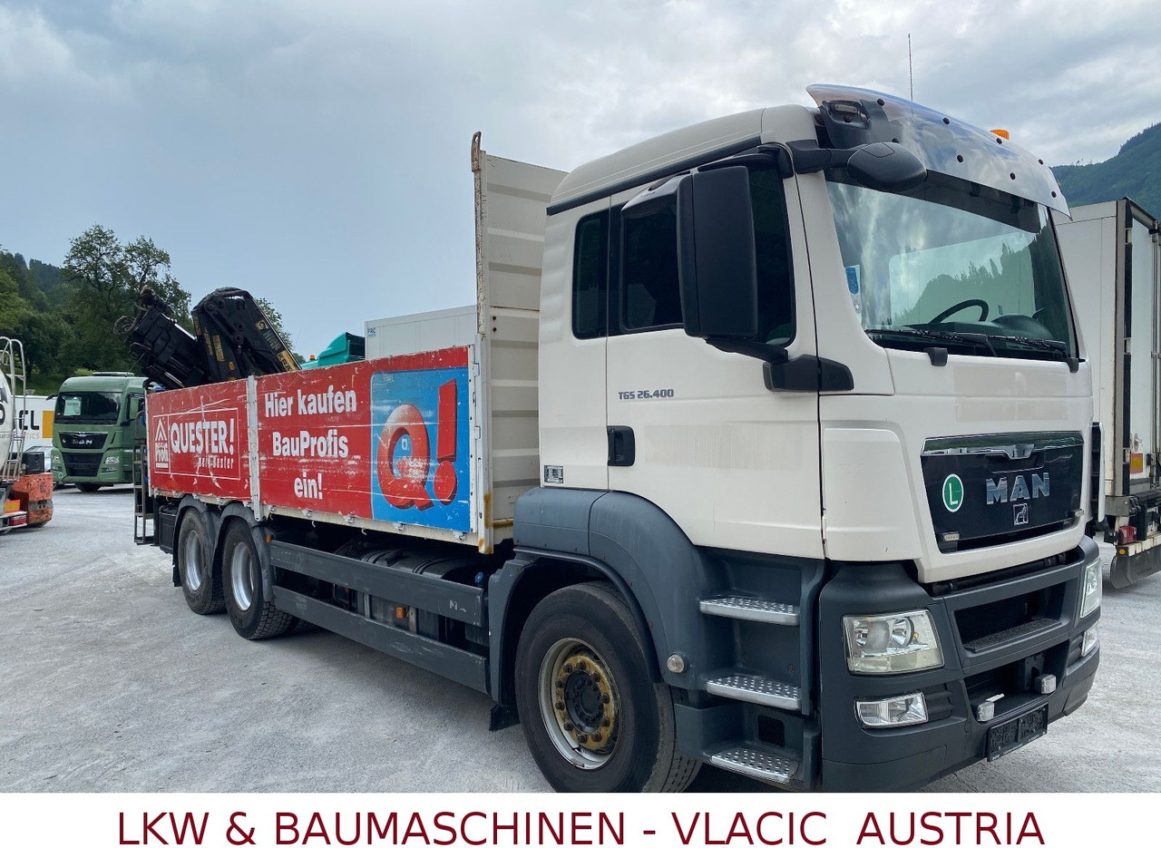 MAN TGS 26.400 6x4 mit Kran HIAB 166 - Kamion s otvorenim sandukom, Kamion s kranom: slika MAN TGS 26.400 6x4 mit Kran HIAB 166 - Kamion s otvorenim sandukom, Kamion s kranom MAN TGS 26.400 6x4 mit Kran HIAB 166 - Kamion s otvorenim sandukom, Kamion s kranom: slika MAN TGS 26.400 6x4 mit Kran HIAB 166 - Kamion s otvorenim sandukom, Kamion s kranom