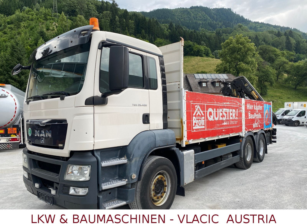 MAN TGS 26.400 6x4 mit Kran HIAB 166 - Kamion s otvorenim sandukom, Kamion s kranom: slika MAN TGS 26.400 6x4 mit Kran HIAB 166 - Kamion s otvorenim sandukom, Kamion s kranom MAN TGS 26.400 6x4 mit Kran HIAB 166 - Kamion s otvorenim sandukom, Kamion s kranom: slika MAN TGS 26.400 6x4 mit Kran HIAB 166 - Kamion s otvorenim sandukom, Kamion s kranom