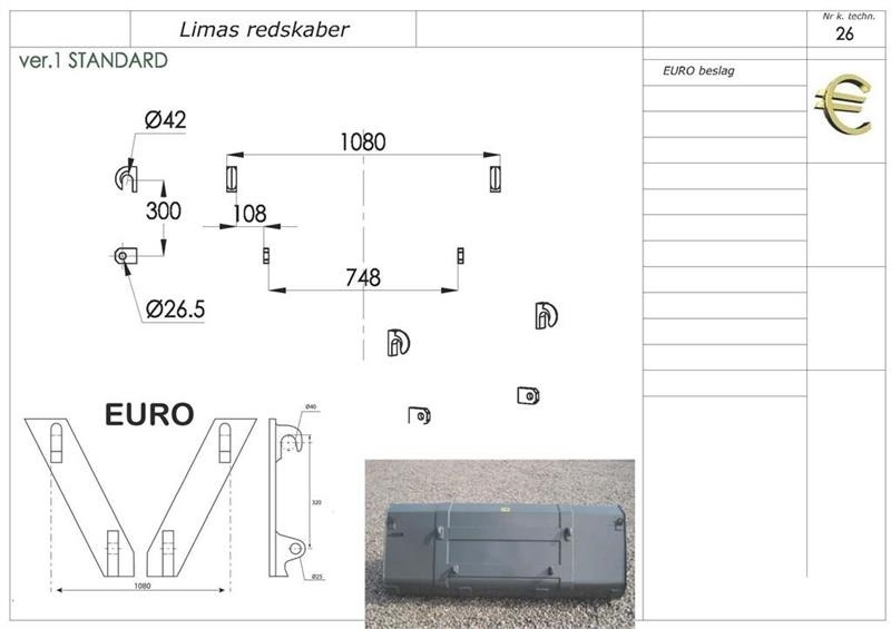 Limas Ny 1,5m Uni. Skovl med Euro - Korpa za Građevinski strojevi: slika Limas Ny 1,5m Uni. Skovl med Euro - Korpa za Građevinski strojevi Limas Ny 1,5m Uni. Skovl med Euro - Korpa za Građevinski strojevi: slika Limas Ny 1,5m Uni. Skovl med Euro - Korpa za Građevinski strojevi
