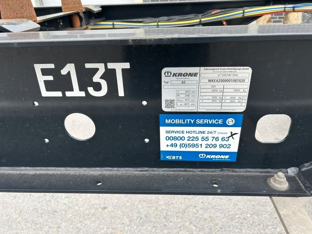 Krone 2 Achswechselfahrgestell, Typ: MAXI AZW 18 eL3B7 - Transporter kontejnera/ Prikolica s izmjenjivim sanducima: slika Krone 2 Achswechselfahrgestell, Typ: MAXI AZW 18 eL3B7 - Transporter kontejnera/ Prikolica s izmjenjivim sanducima Krone 2 Achswechselfahrgestell, Typ: MAXI AZW 18 eL3B7 - Transporter kontejnera/ Prikolica s izmjenjivim sanducima: slika Krone 2 Achswechselfahrgestell, Typ: MAXI AZW 18 eL3B7 - Transporter kontejnera/ Prikolica s izmjenjivim sanducima