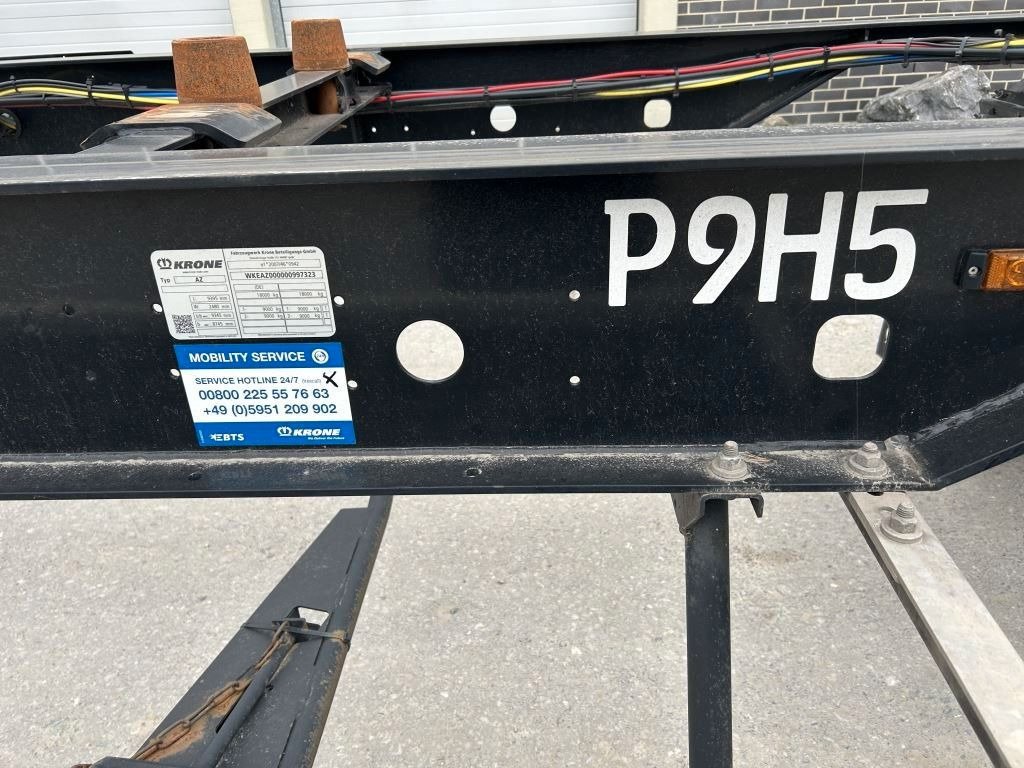 Krone 2 Achswechselfahrgestell, Typ: MAXI AZW 18 eL3B7 - Transporter kontejnera/ Prikolica s izmjenjivim sanducima: slika Krone 2 Achswechselfahrgestell, Typ: MAXI AZW 18 eL3B7 - Transporter kontejnera/ Prikolica s izmjenjivim sanducima Krone 2 Achswechselfahrgestell, Typ: MAXI AZW 18 eL3B7 - Transporter kontejnera/ Prikolica s izmjenjivim sanducima: slika Krone 2 Achswechselfahrgestell, Typ: MAXI AZW 18 eL3B7 - Transporter kontejnera/ Prikolica s izmjenjivim sanducima