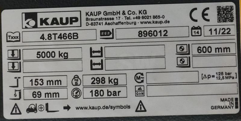 KAUP 4,8T466B - Vilice za Oprema za rukovanje materijalima: slika KAUP 4,8T466B - Vilice za Oprema za rukovanje materijalima KAUP 4,8T466B - Vilice za Oprema za rukovanje materijalima: slika KAUP 4,8T466B - Vilice za Oprema za rukovanje materijalima