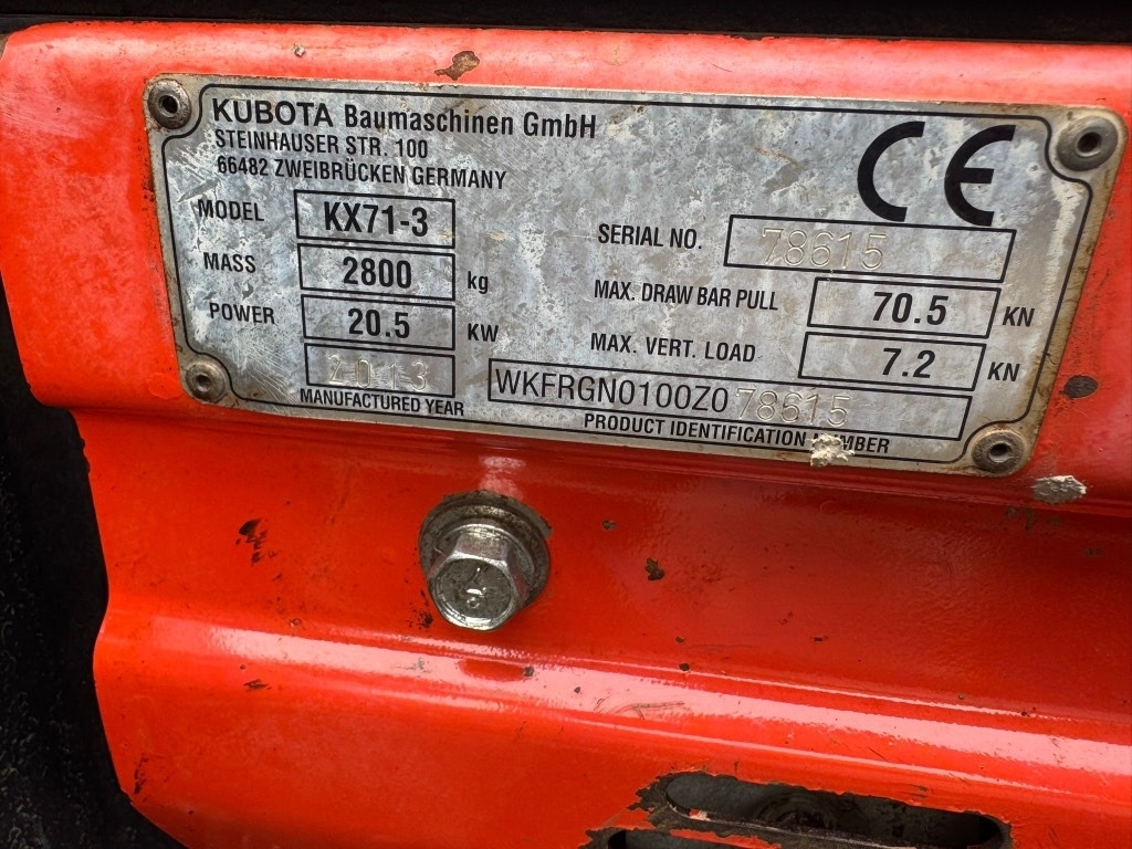Zakup Kubota KX 71-3  Kubota KX 71-3: slika Zakup Kubota KX 71-3  Kubota KX 71-3