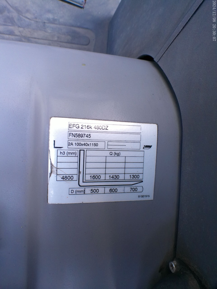 Električni viličar Jungheinrich EFG 216k 480 DZ Li-Ion: slika Električni viličar Jungheinrich EFG 216k 480 DZ Li-Ion