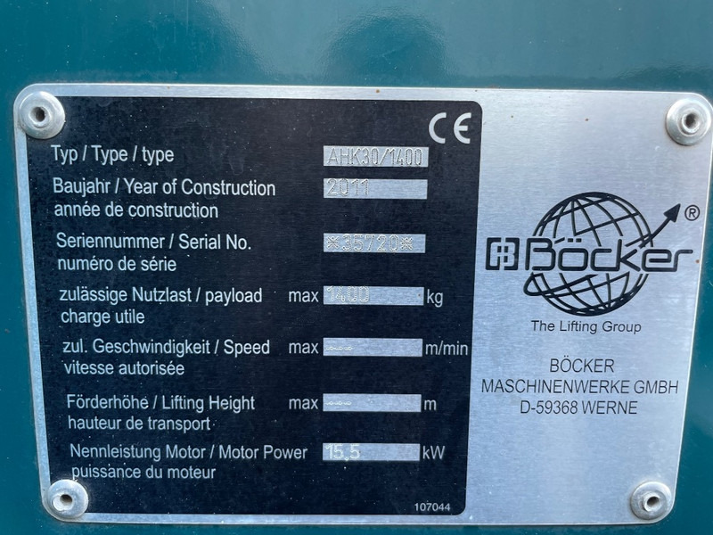 Böcker AHK 30/1400 - Autodizalica za sve terene: slika Böcker AHK 30/1400 - Autodizalica za sve terene Böcker AHK 30/1400 - Autodizalica za sve terene: slika Böcker AHK 30/1400 - Autodizalica za sve terene