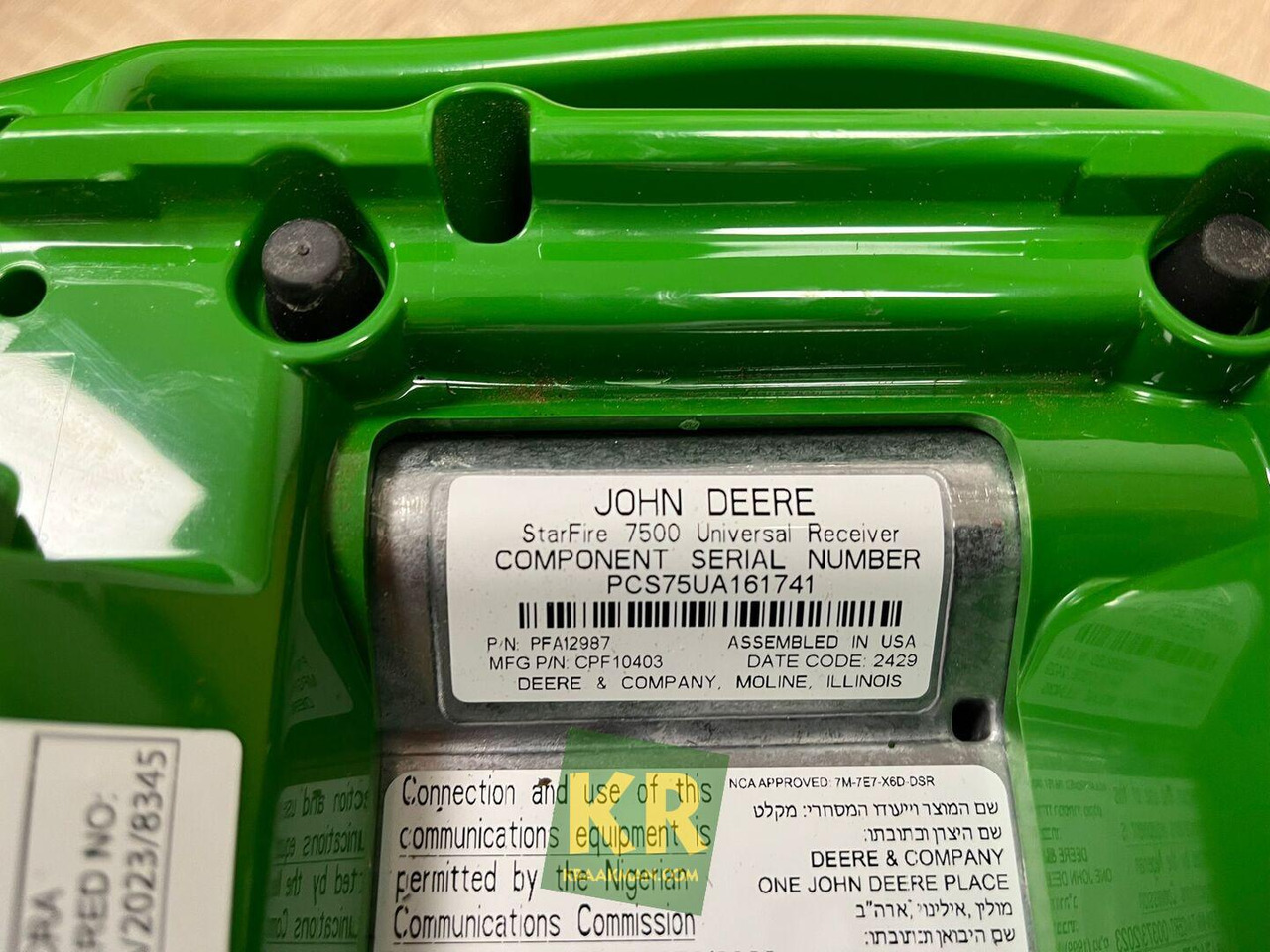 John Deere STARFIRE 7500 RECEIVER - Sustav navigacije: slika John Deere STARFIRE 7500 RECEIVER - Sustav navigacije John Deere STARFIRE 7500 RECEIVER - Sustav navigacije: slika John Deere STARFIRE 7500 RECEIVER - Sustav navigacije