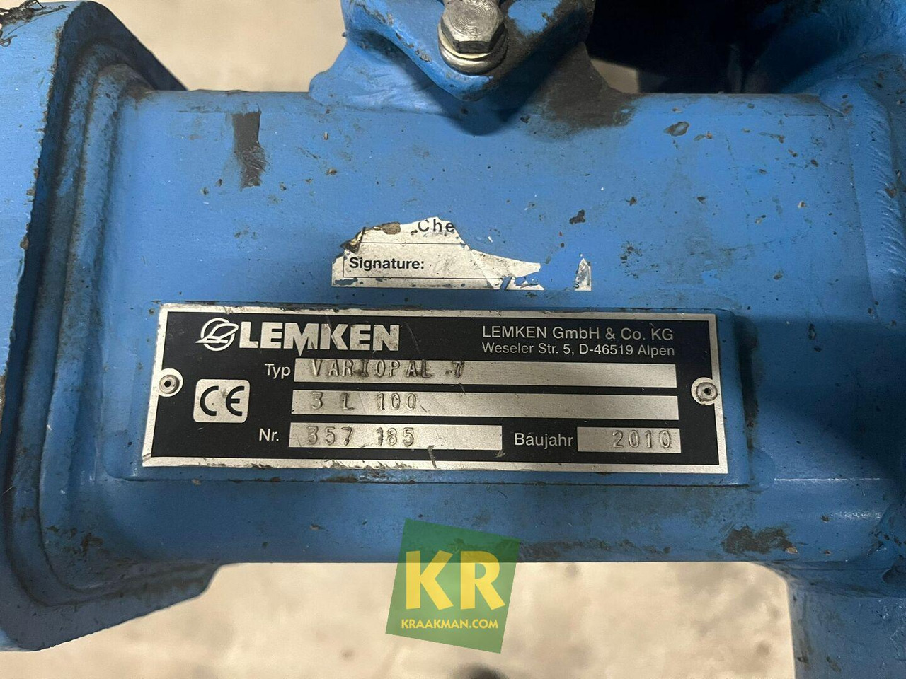 Plug Lemken Vari-Opal 7: slika Plug Lemken Vari-Opal 7