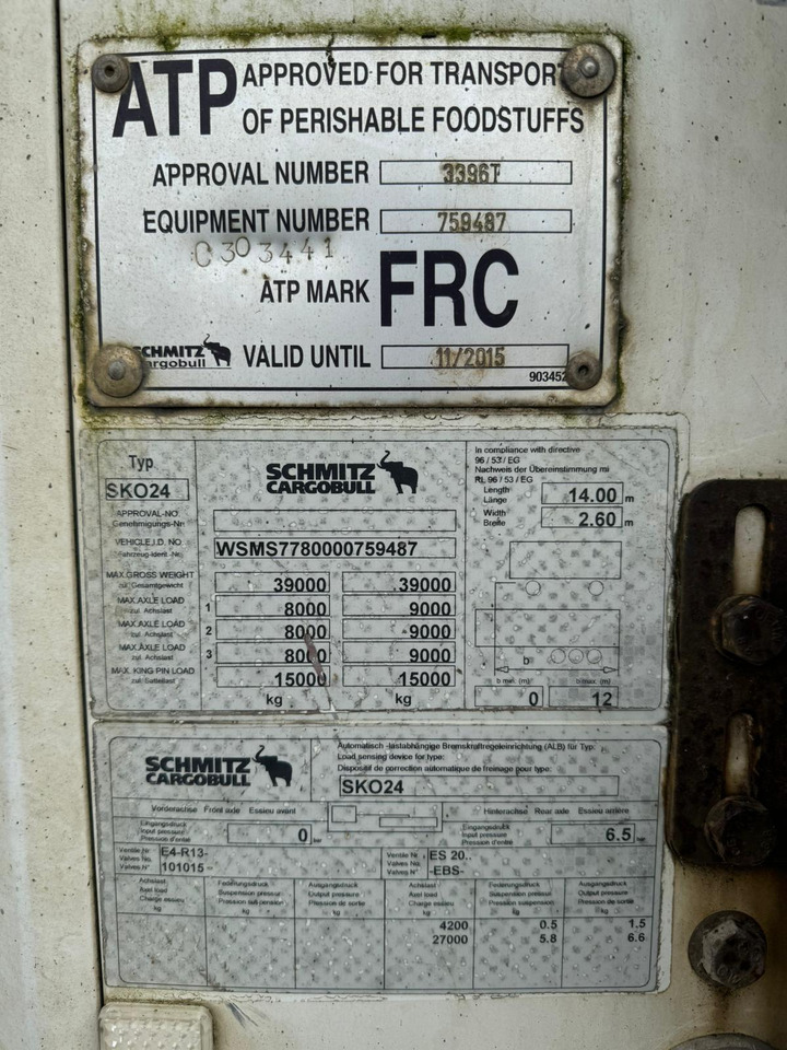 Schmitz Cargobull 2009 Vector 1850 MT - Poluprikolica hladnjača: slika Schmitz Cargobull 2009 Vector 1850 MT - Poluprikolica hladnjača Schmitz Cargobull 2009 Vector 1850 MT - Poluprikolica hladnjača: slika Schmitz Cargobull 2009 Vector 1850 MT - Poluprikolica hladnjača