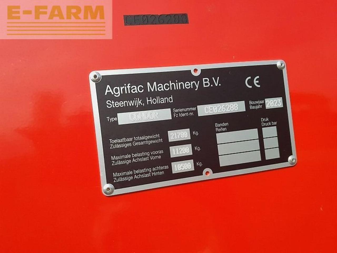 Vučena prskalica Agrifac condor endurance ii st. v: slika Vučena prskalica Agrifac condor endurance ii st. v