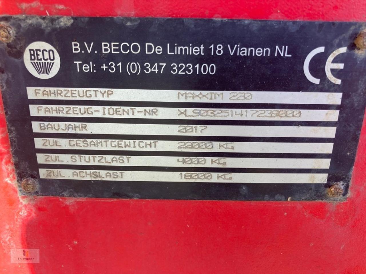 Beco maxxim 220 - Nagibna prikolica za poljoprivredna gospodarstva/ Istovarivač: slika Beco maxxim 220 - Nagibna prikolica za poljoprivredna gospodarstva/ Istovarivač Beco maxxim 220 - Nagibna prikolica za poljoprivredna gospodarstva/ Istovarivač: slika Beco maxxim 220 - Nagibna prikolica za poljoprivredna gospodarstva/ Istovarivač