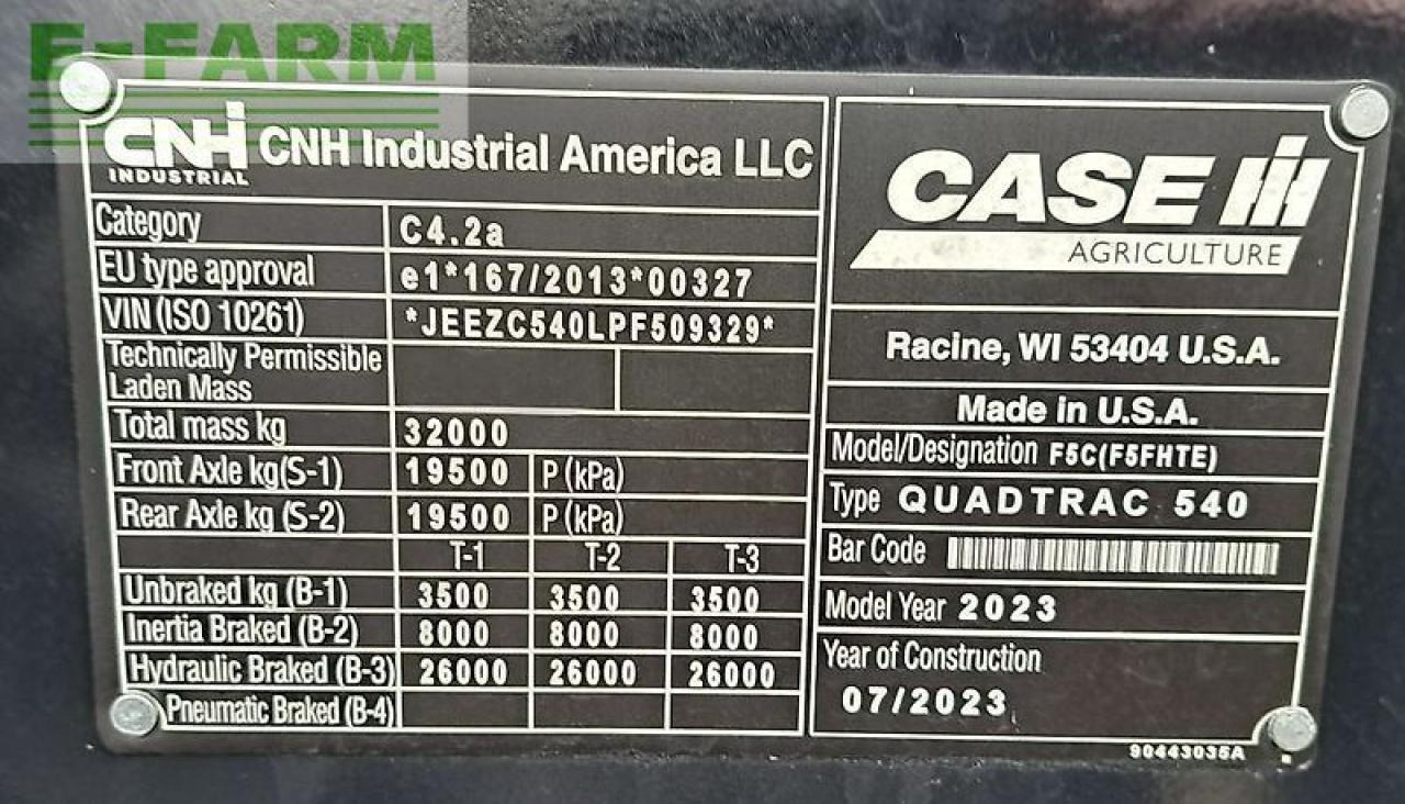 Traktor Case-IH quadtrac 540 cvx: slika Traktor Case-IH quadtrac 540 cvx