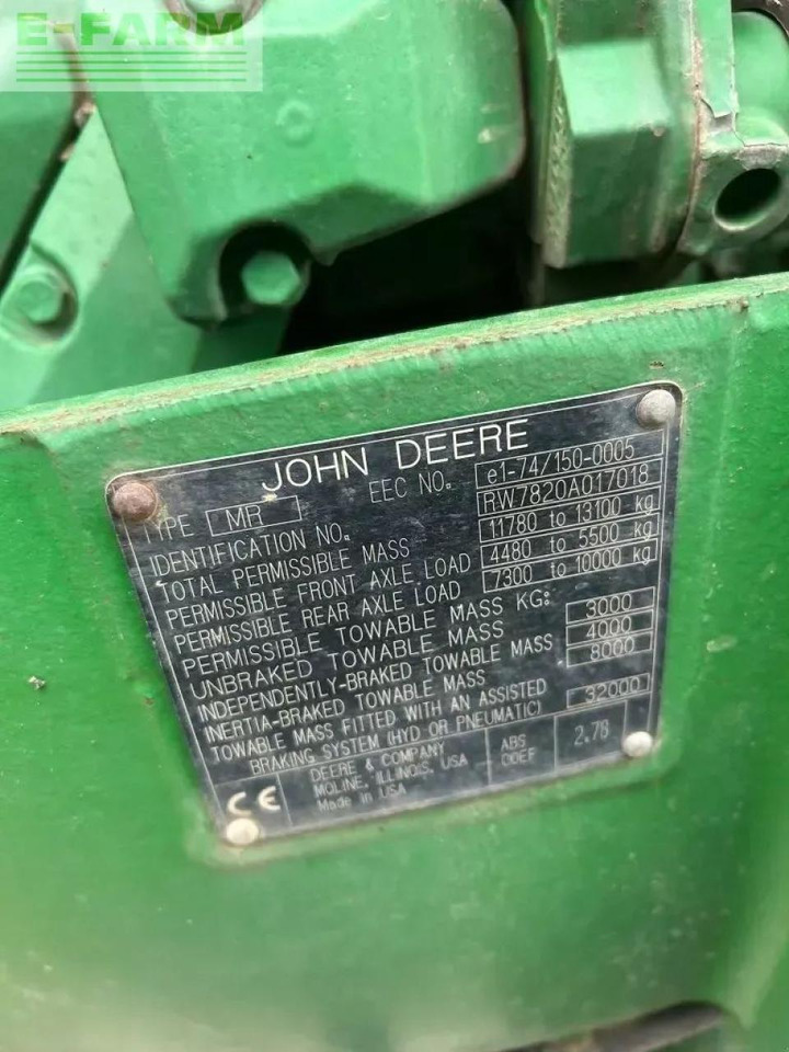 John Deere 7820 - Traktor: slika John Deere 7820 - Traktor John Deere 7820 - Traktor: slika John Deere 7820 - Traktor