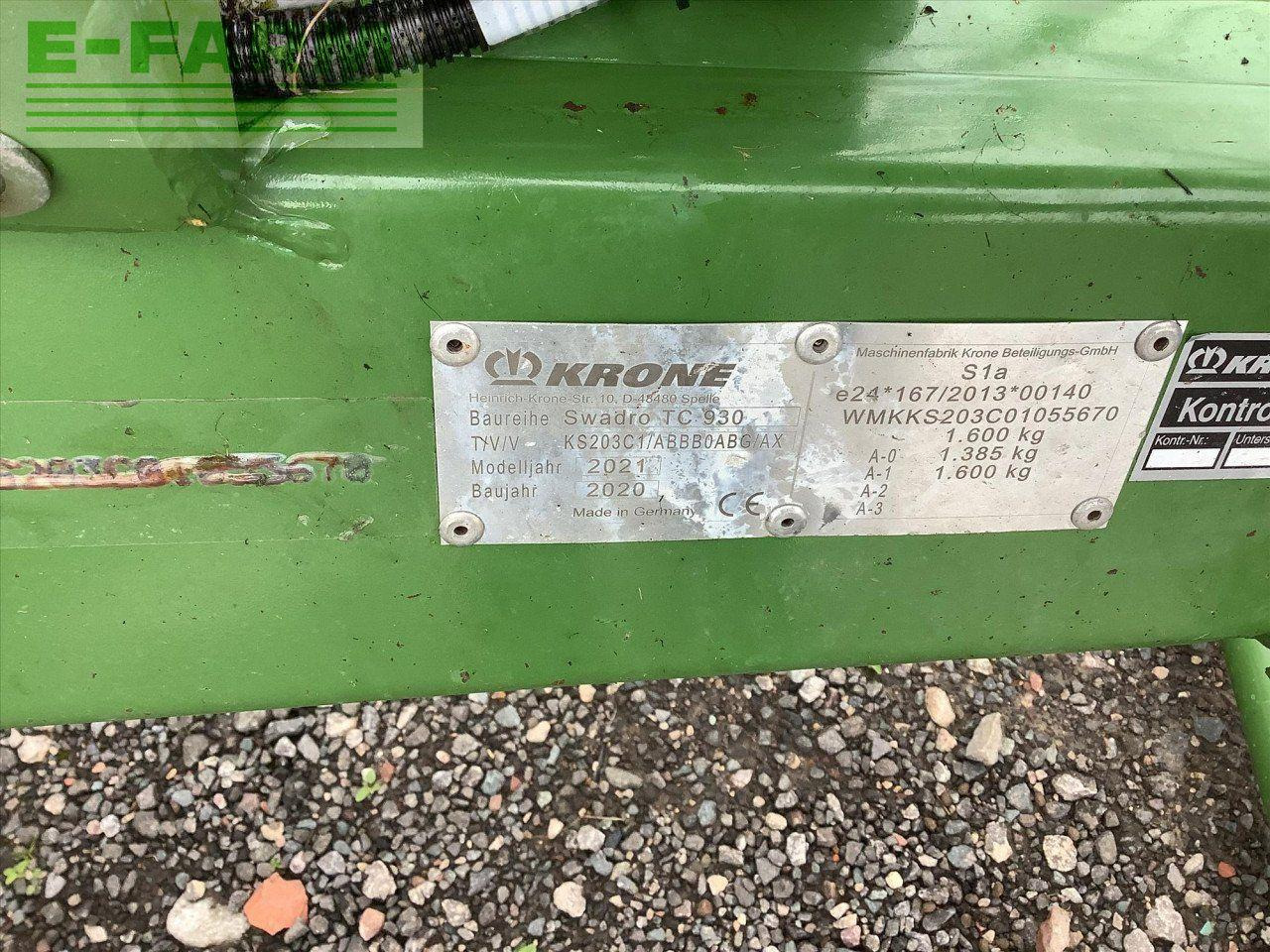 Krone SWADRO TC930 - Prevrtač sijena/ Grabulje: slika Krone SWADRO TC930 - Prevrtač sijena/ Grabulje Krone SWADRO TC930 - Prevrtač sijena/ Grabulje: slika Krone SWADRO TC930 - Prevrtač sijena/ Grabulje