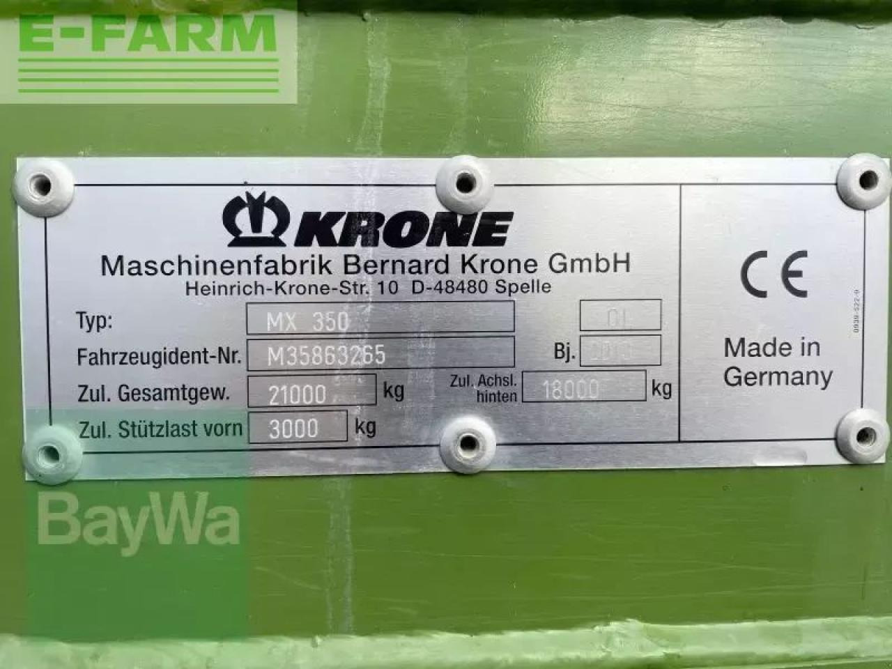 Samoutovarni vagon Krone mx350 gl: slika Samoutovarni vagon Krone mx350 gl Samoutovarni vagon Krone mx350 gl: slika Samoutovarni vagon Krone mx350 gl