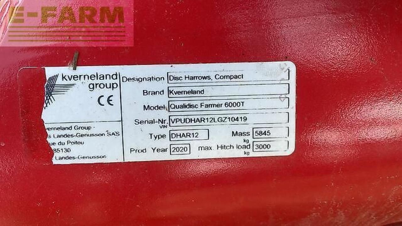 Kverneland qualidisc farmer 6000 t - Tanjurača: slika Kverneland qualidisc farmer 6000 t - Tanjurača Kverneland qualidisc farmer 6000 t - Tanjurača: slika Kverneland qualidisc farmer 6000 t - Tanjurača