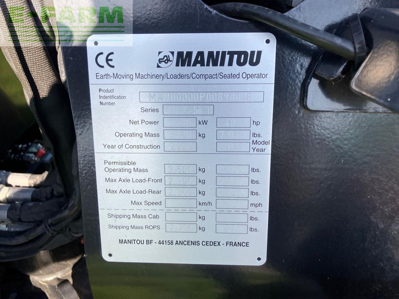 Zglobni utovarivač Manitou mla5-50: slika Zglobni utovarivač Manitou mla5-50