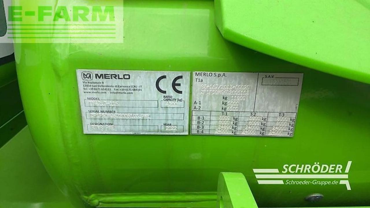Teleskopski rukovatelj Merlo tf 42.7 - 116: slika Teleskopski rukovatelj Merlo tf 42.7 - 116