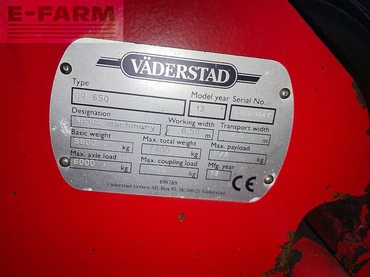 Väderstad carrier cr 650 - Tanjurača: slika Väderstad carrier cr 650 - Tanjurača Väderstad carrier cr 650 - Tanjurača: slika Väderstad carrier cr 650 - Tanjurača